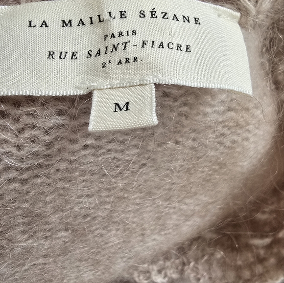 Sezane - Angelie Beige Cardigan Sweater - M - Picture 9 of 9